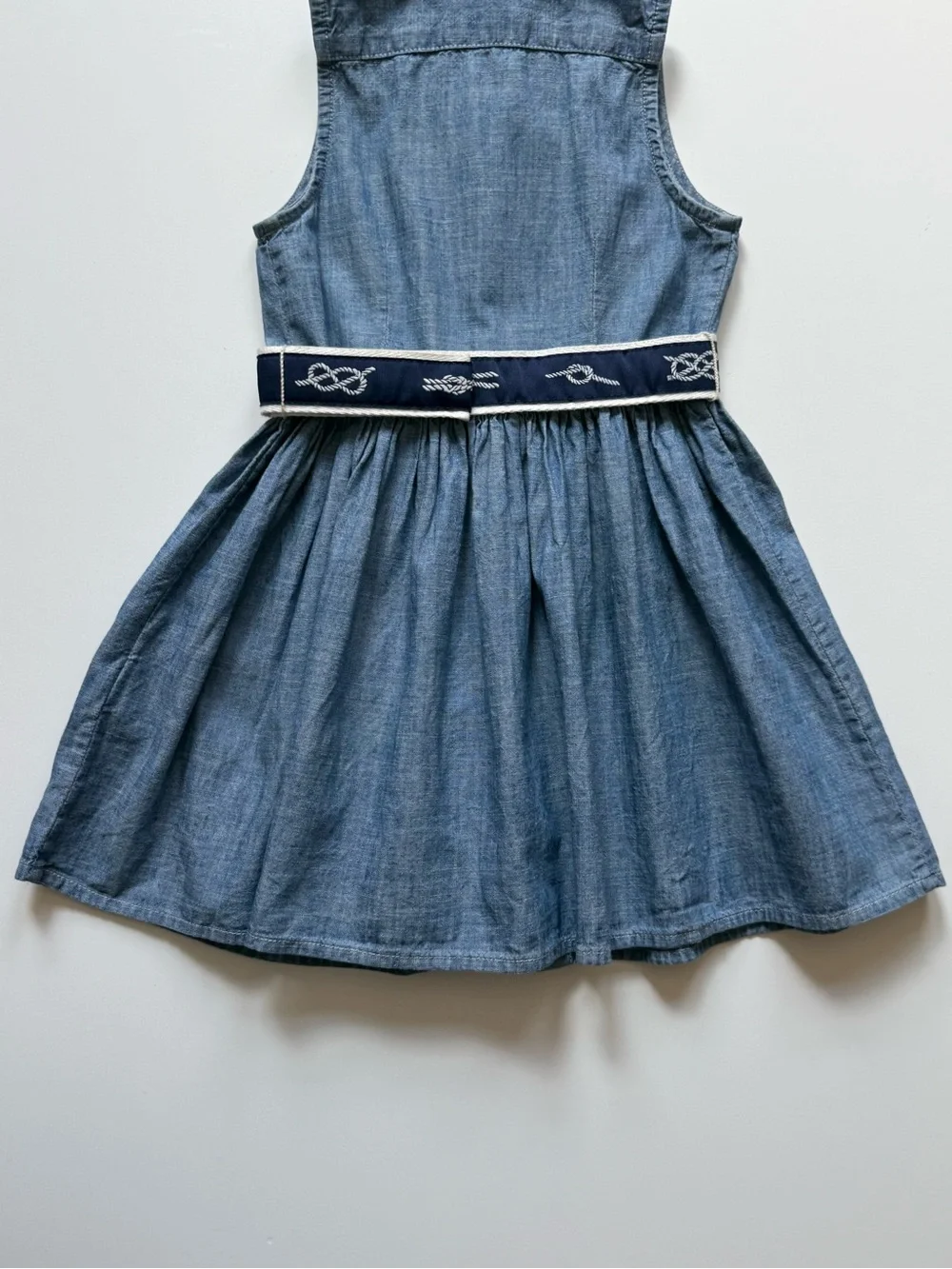 Polo Ralph Lauren Girls Belted Chambray Shirtdress - Size 3/3T